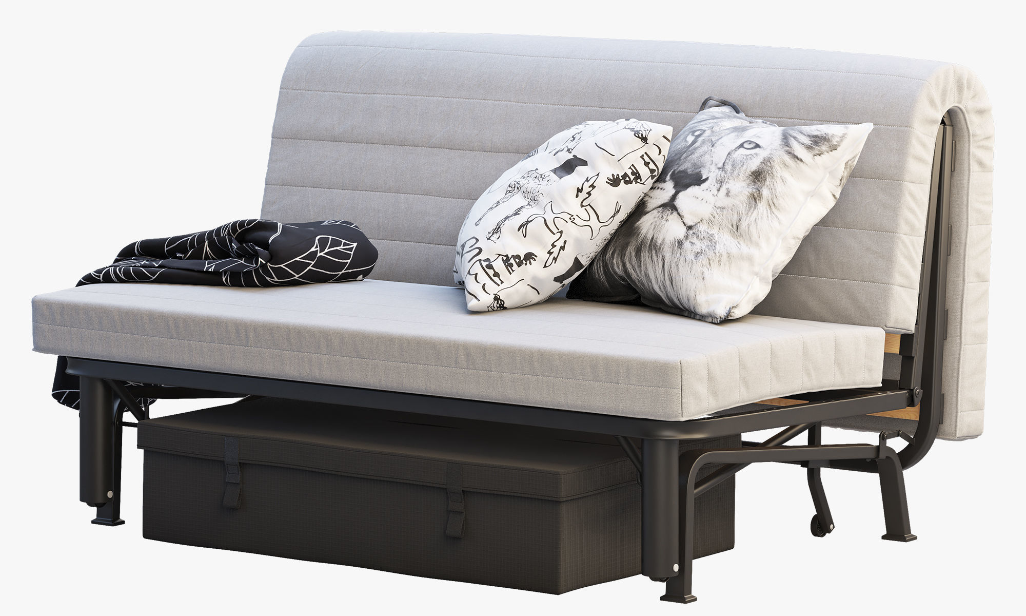 Lycksele sofa bed frame Ikea 3D model | CGTrader