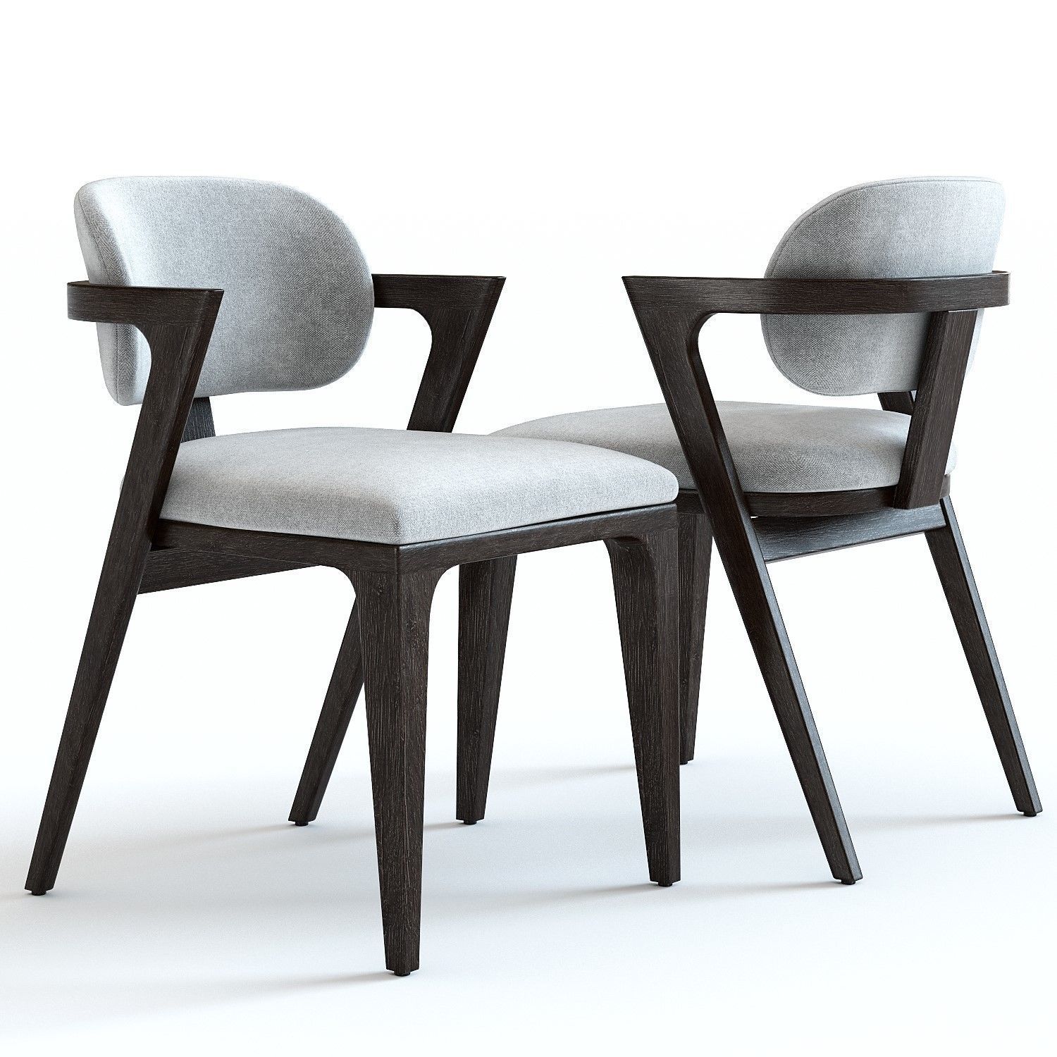 West Elm Adam Court Dining Chair 3d Model