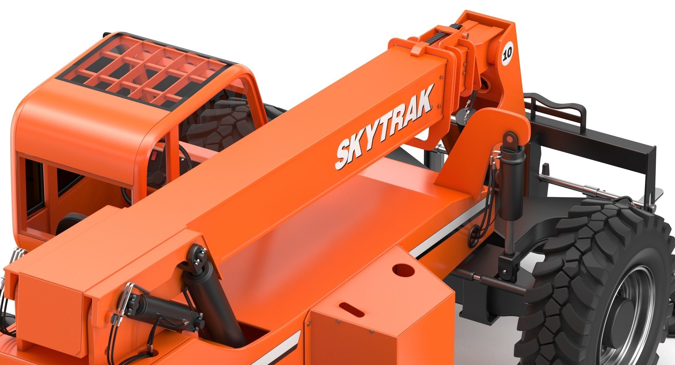 JLG 10042 SkyTrak Telehandlers 3D model CGTrader