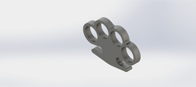 Brass knuckles 3D model 3D printable | CGTrader