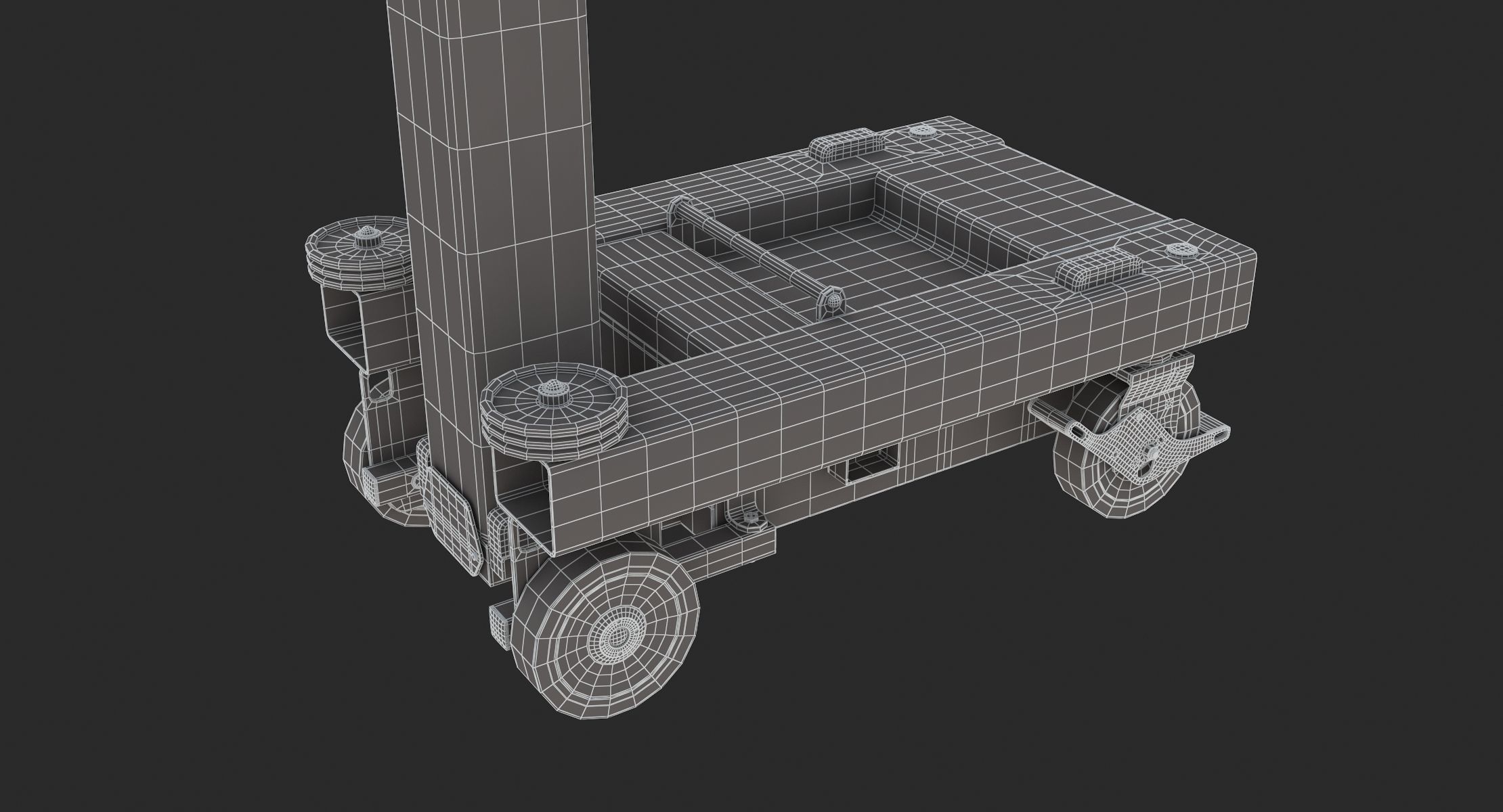 JLG 830P Push Around Mast Liff 3D model CGTrader