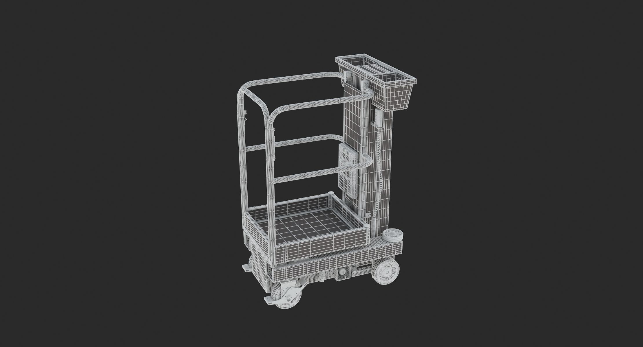 JLG 830P Push Around Mast Liff 3D model CGTrader