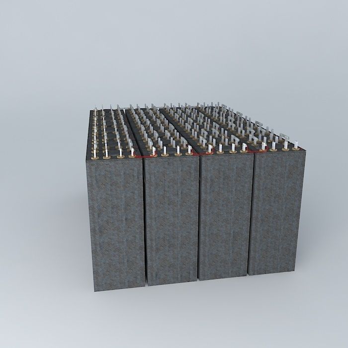 Battery Bank Lead Acid submarine battery free 3D model CGTrader
