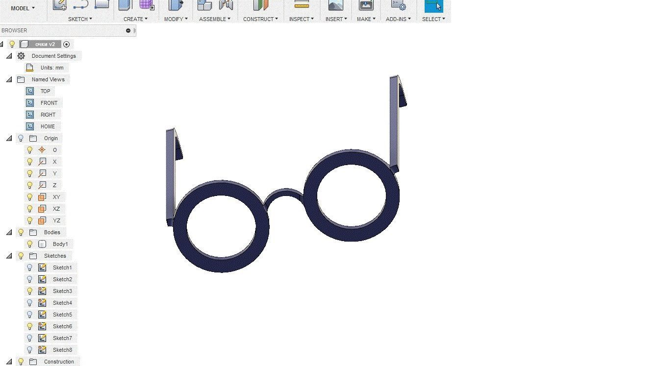 potter glasses Free 3D print model