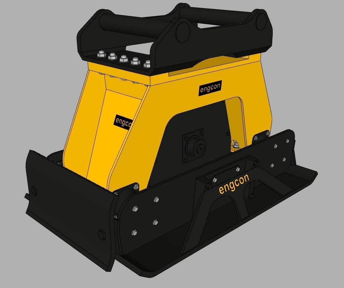 Compacteur Engcon - Engcon compactor 3D model | CGTrader