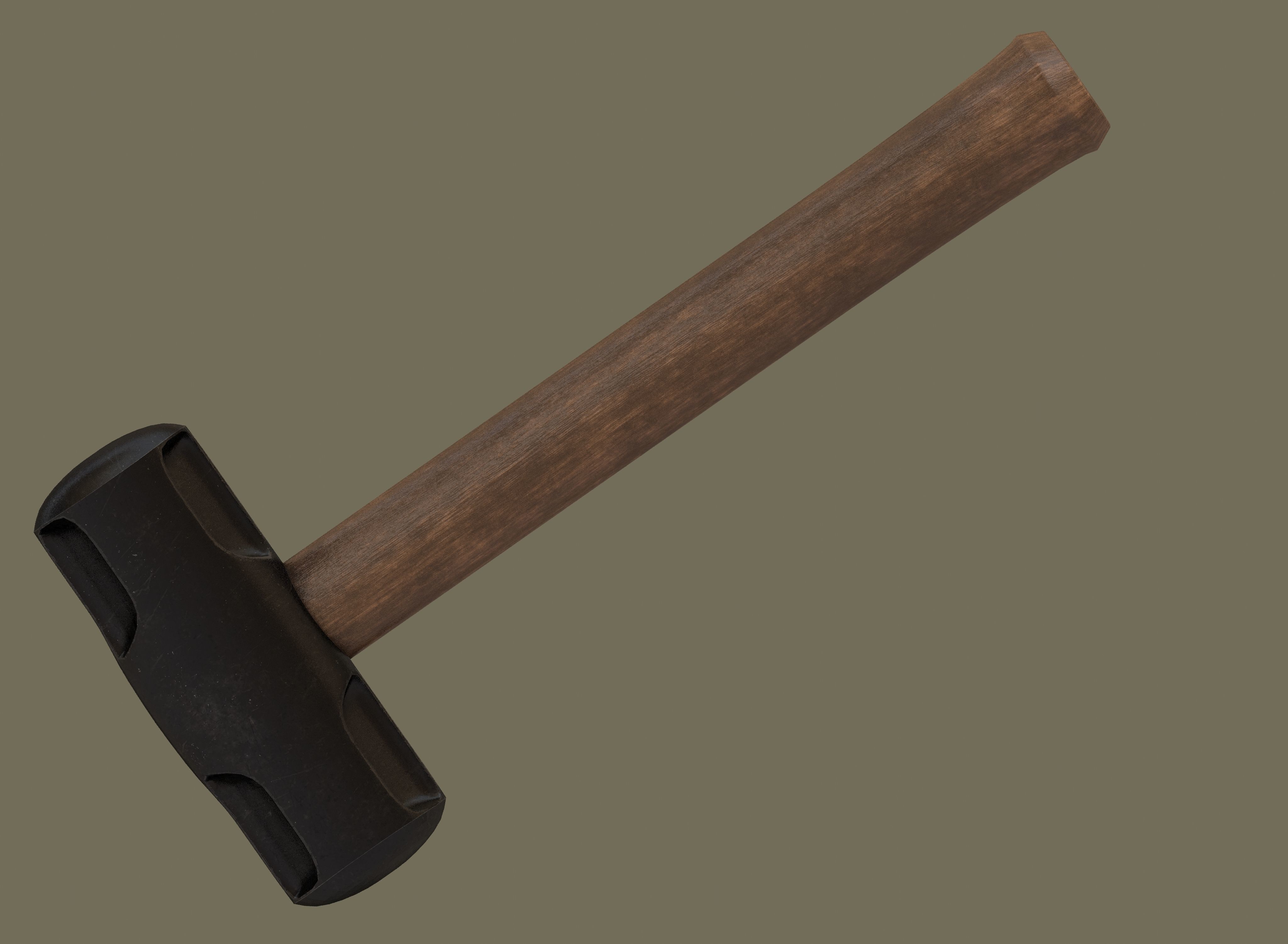 Short sledgehammer 3D model CGTrader