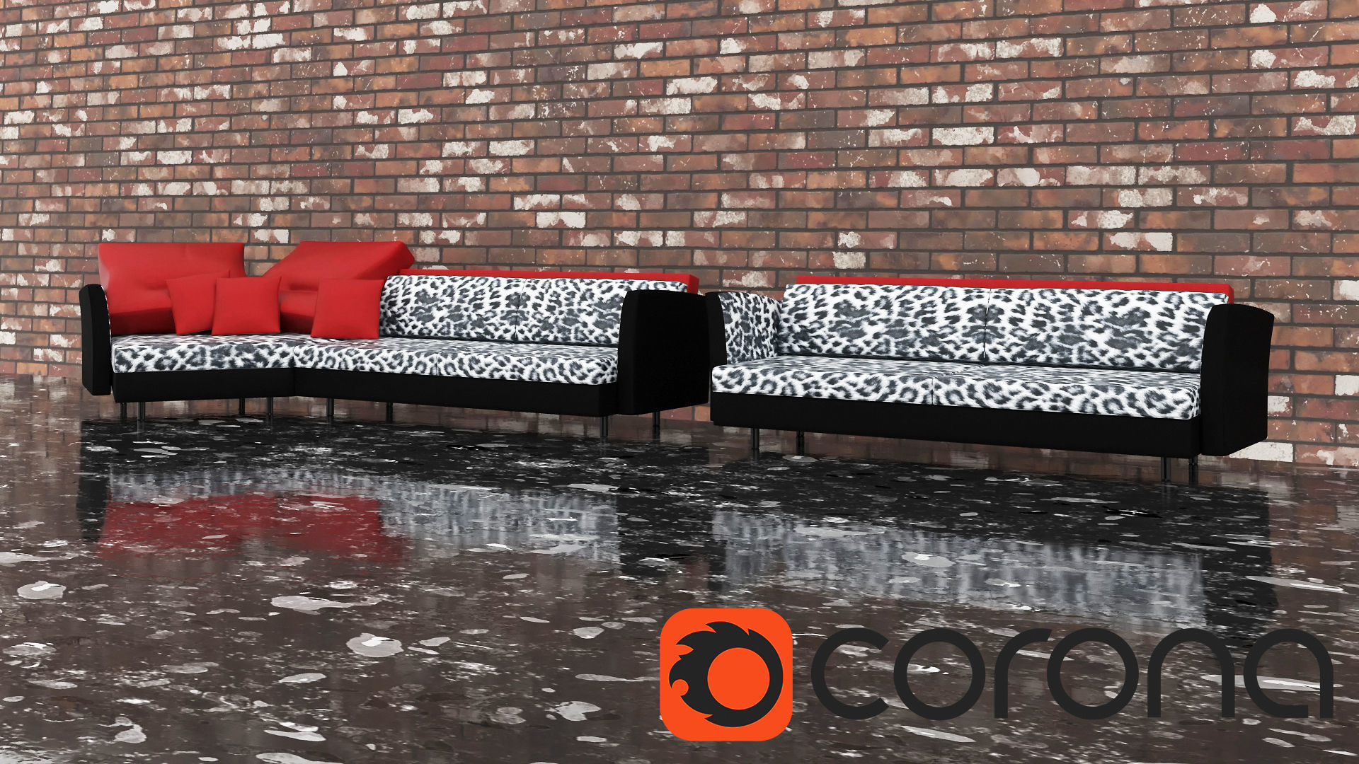 Snow Leopard Sofa Model