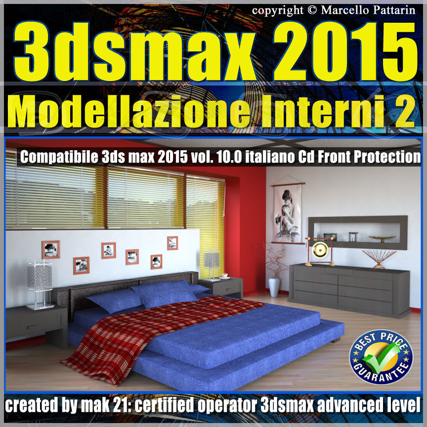3ds max 2015 Modellazione Interni 2 v 10 cd front