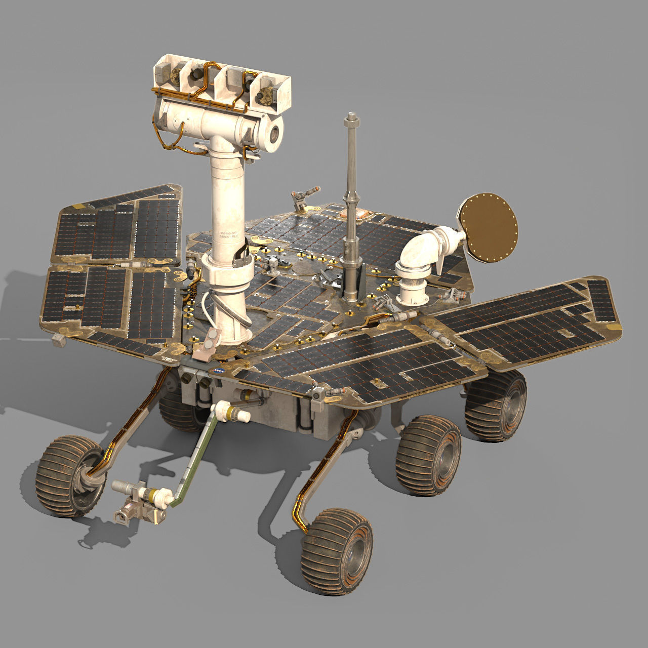 Opportunity rover 3D model rigged CGTrader
