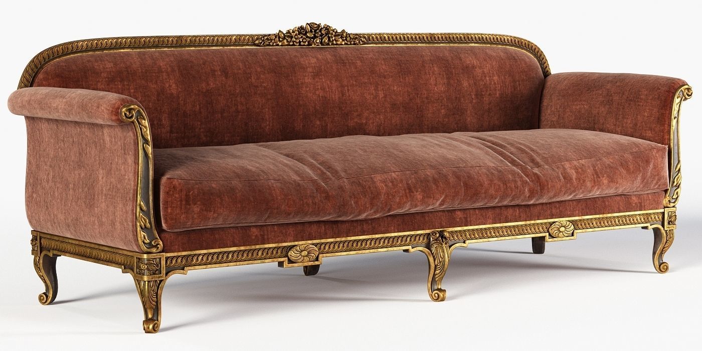 Antique Sofa 3D model CGTrader