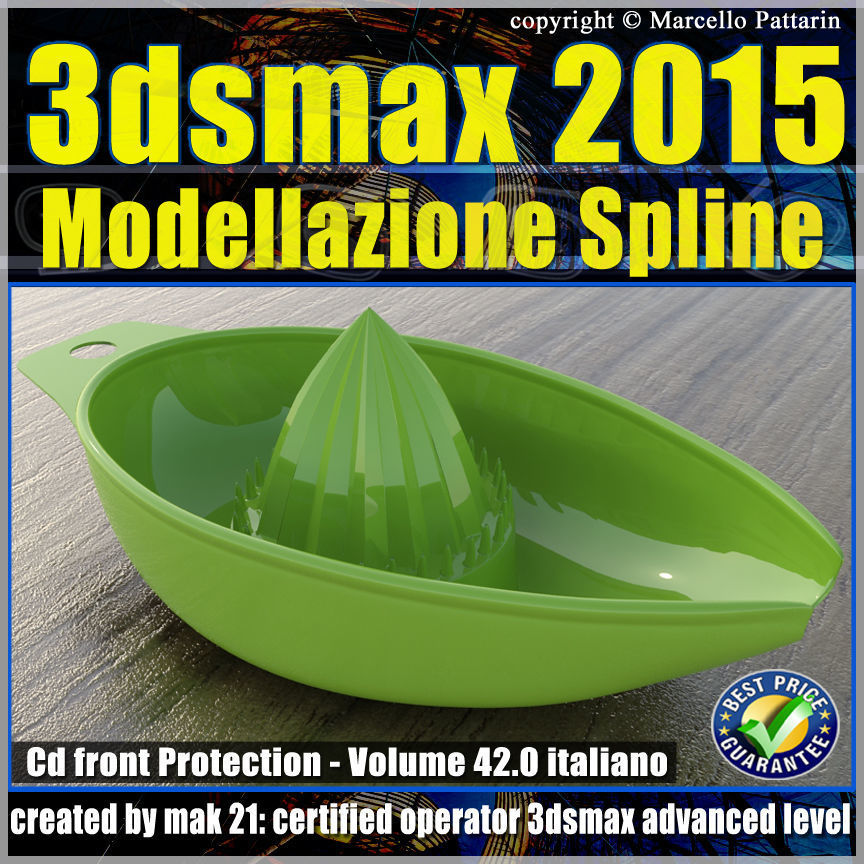 3ds max 2015 Modellazione Spline v 42 Italiano cd front