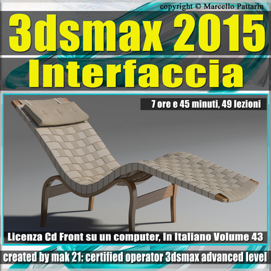 3ds max 2015 Interfaccia Vol 43 cd front