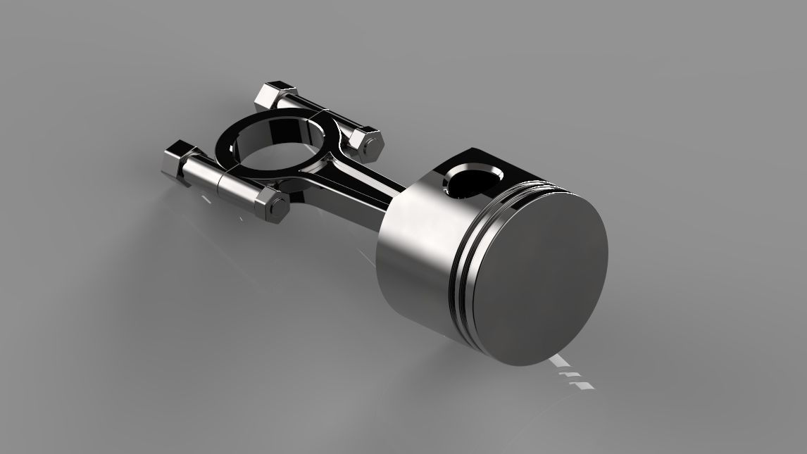 3D automotive piston CGTrader