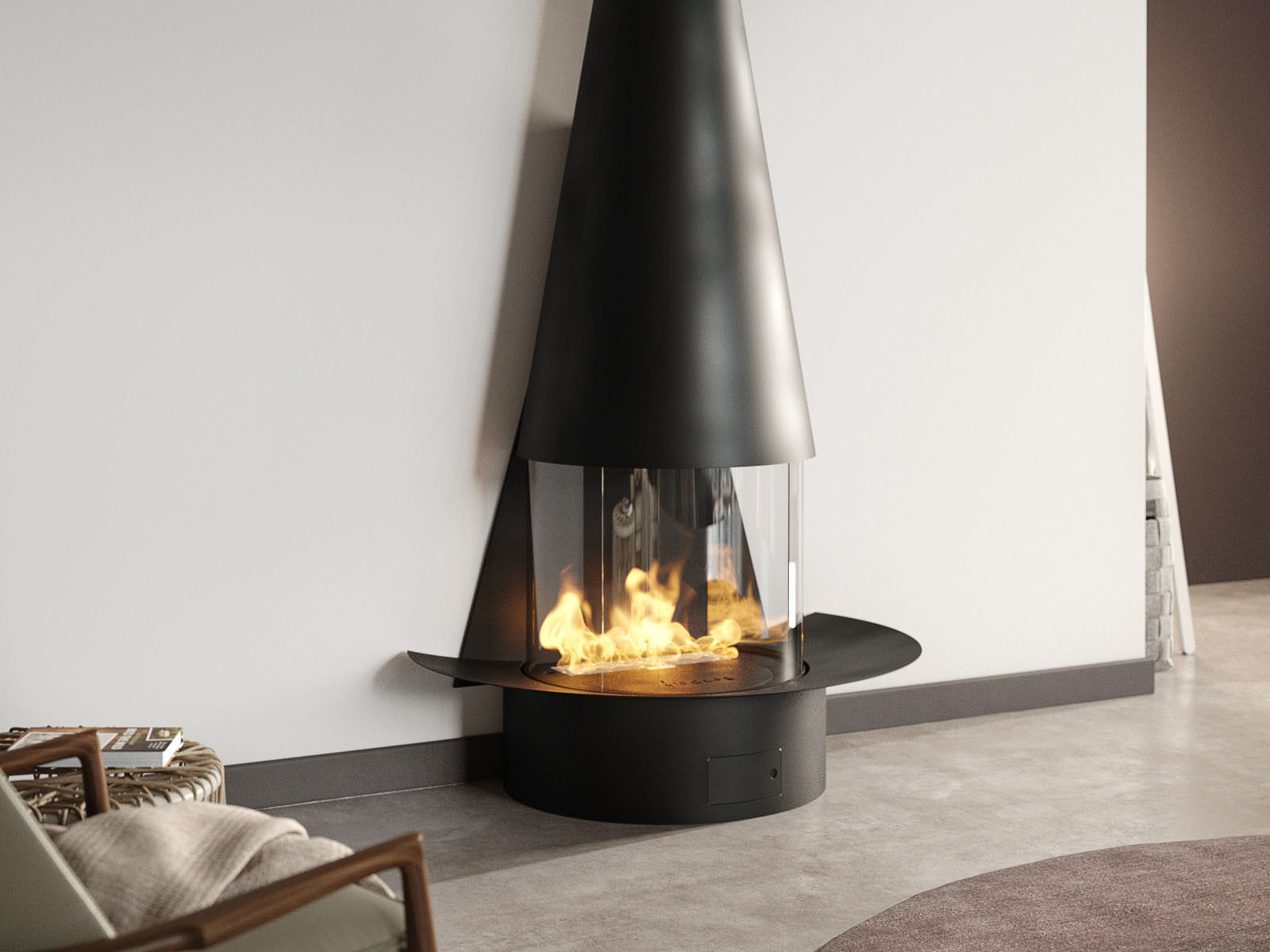 Filiofocus Mural Gas Fireplace