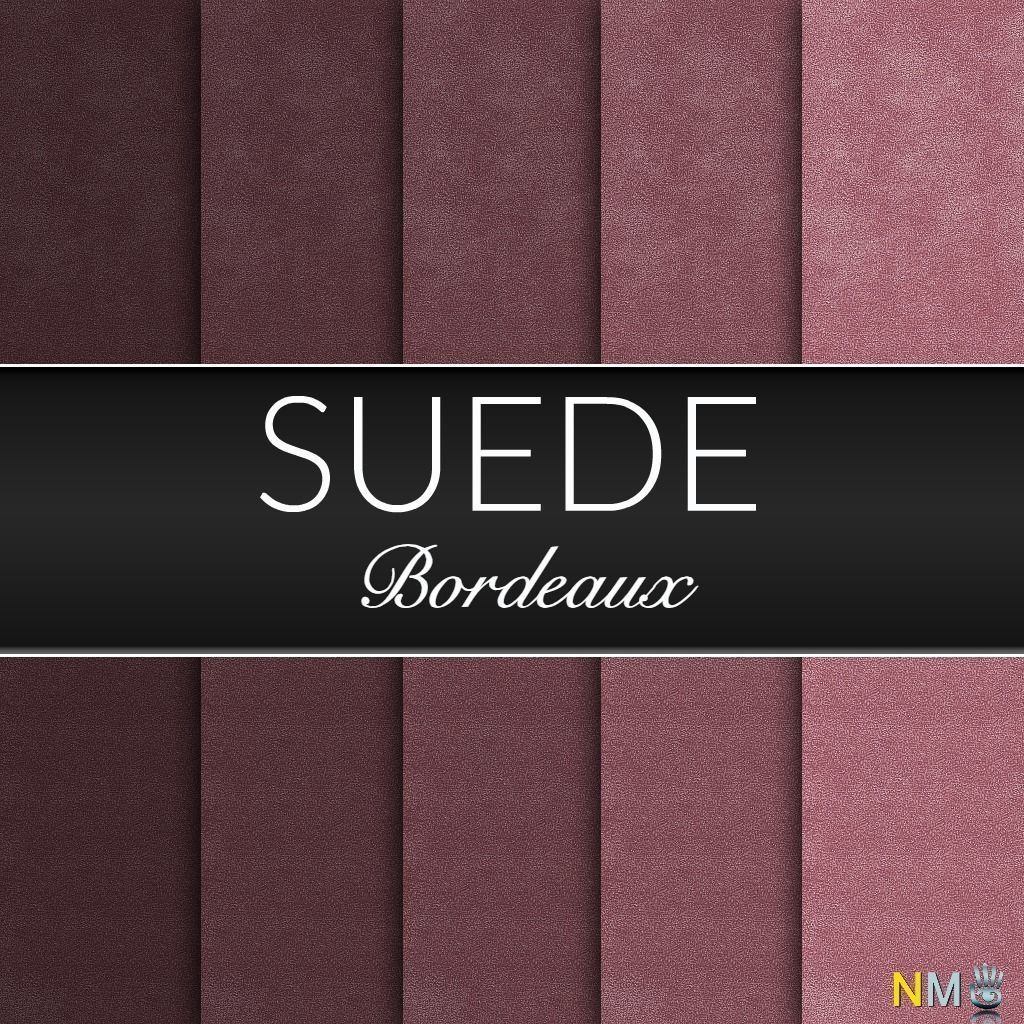 3D Bordeaux Suede Fabrics Seamless Textures Set CGTrader