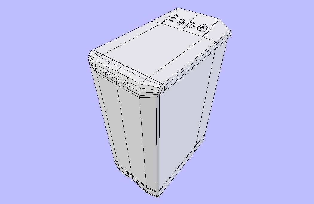 3D model Washing machine Low Poly VR / AR / lowpoly CGTrader