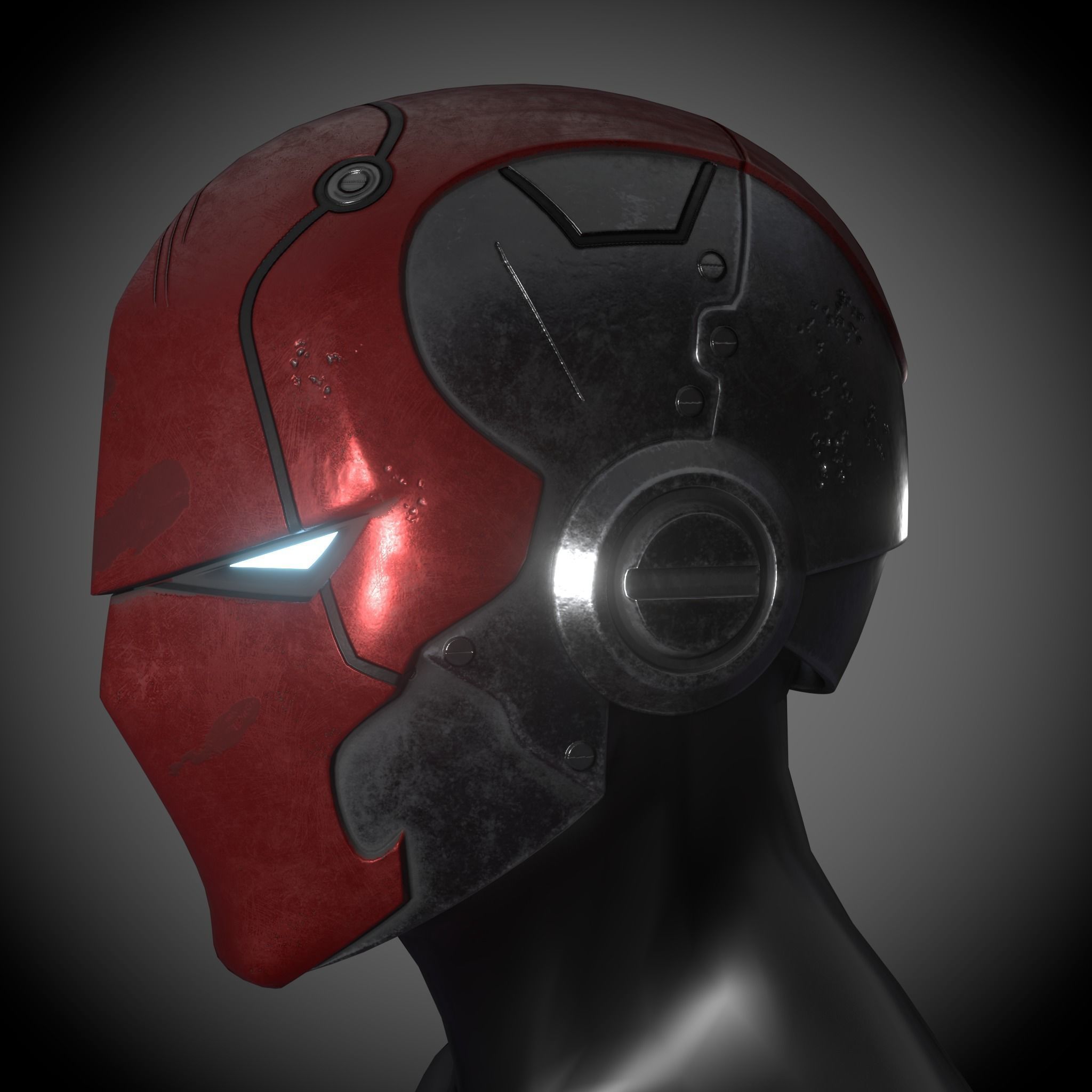 Red Hood Helmet 3D model 3D printable | CGTrader