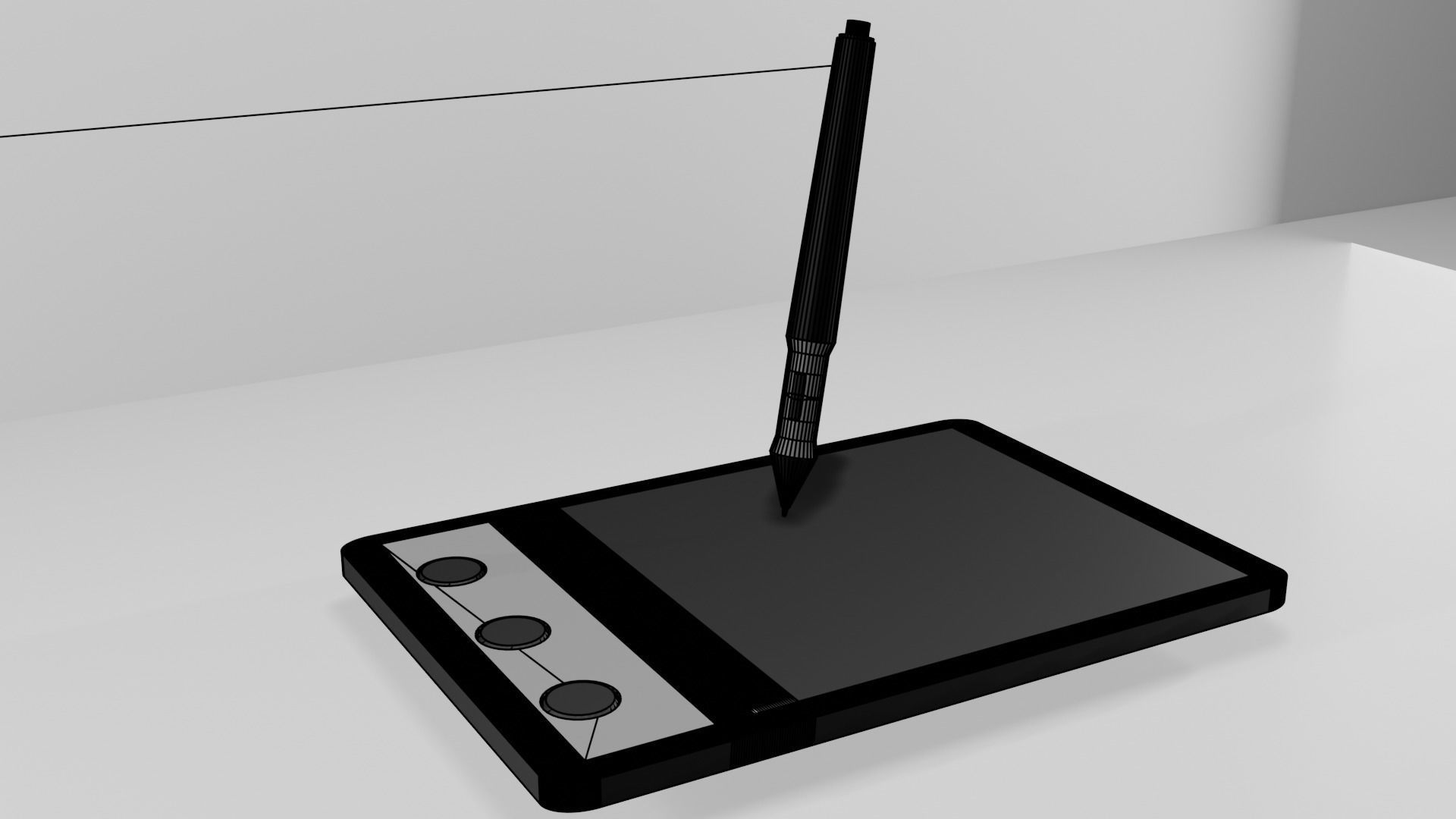 Huion H420 free 3D model | CGTrader