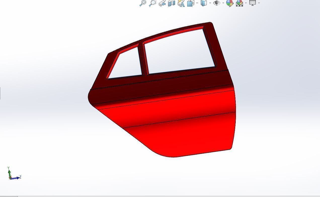 car door 3D model rigged CGTrader