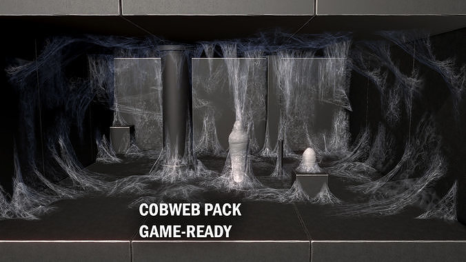 3D model Cobweb pack VR / AR / low-poly | CGTrader