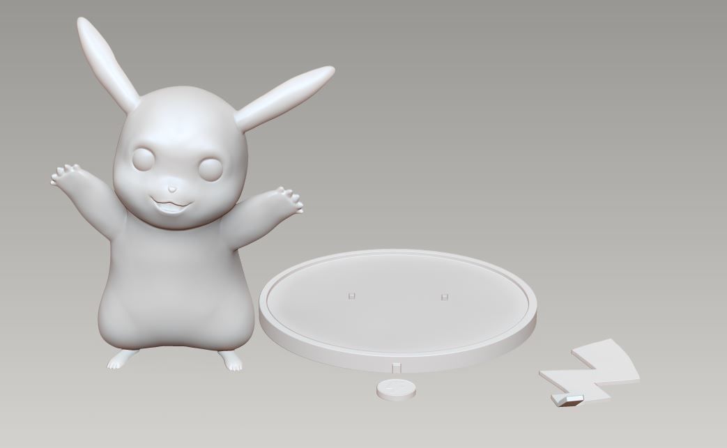 Pikachu 3D model 3D printable | CGTrader