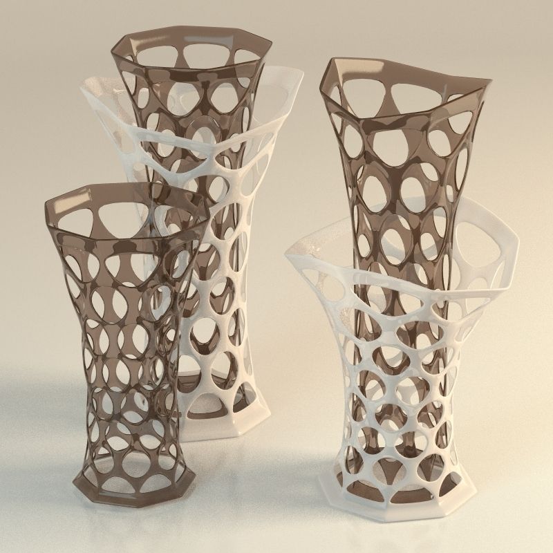 3D model Decorative vase in the holes CGTrader