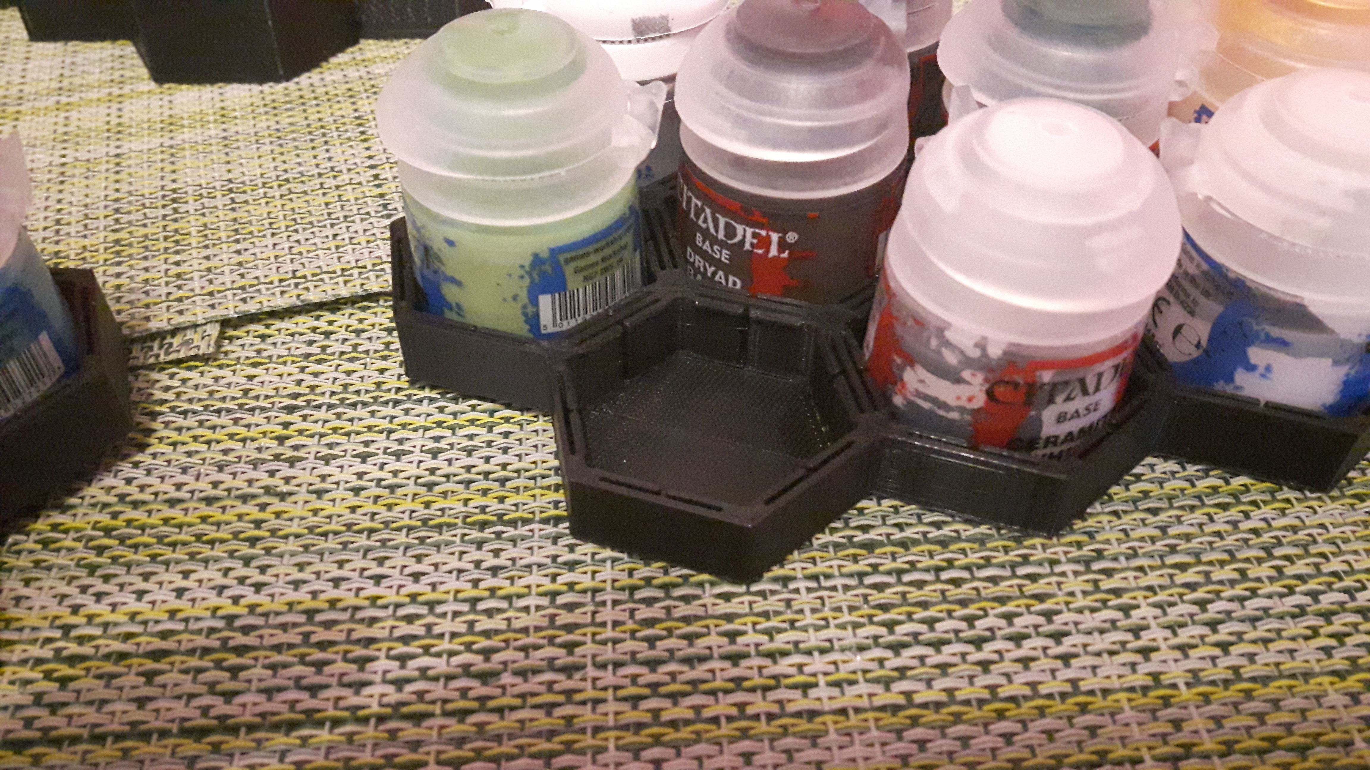 Citadel Paint Pot Holder and Storage 3D model 3D printable CGTrader