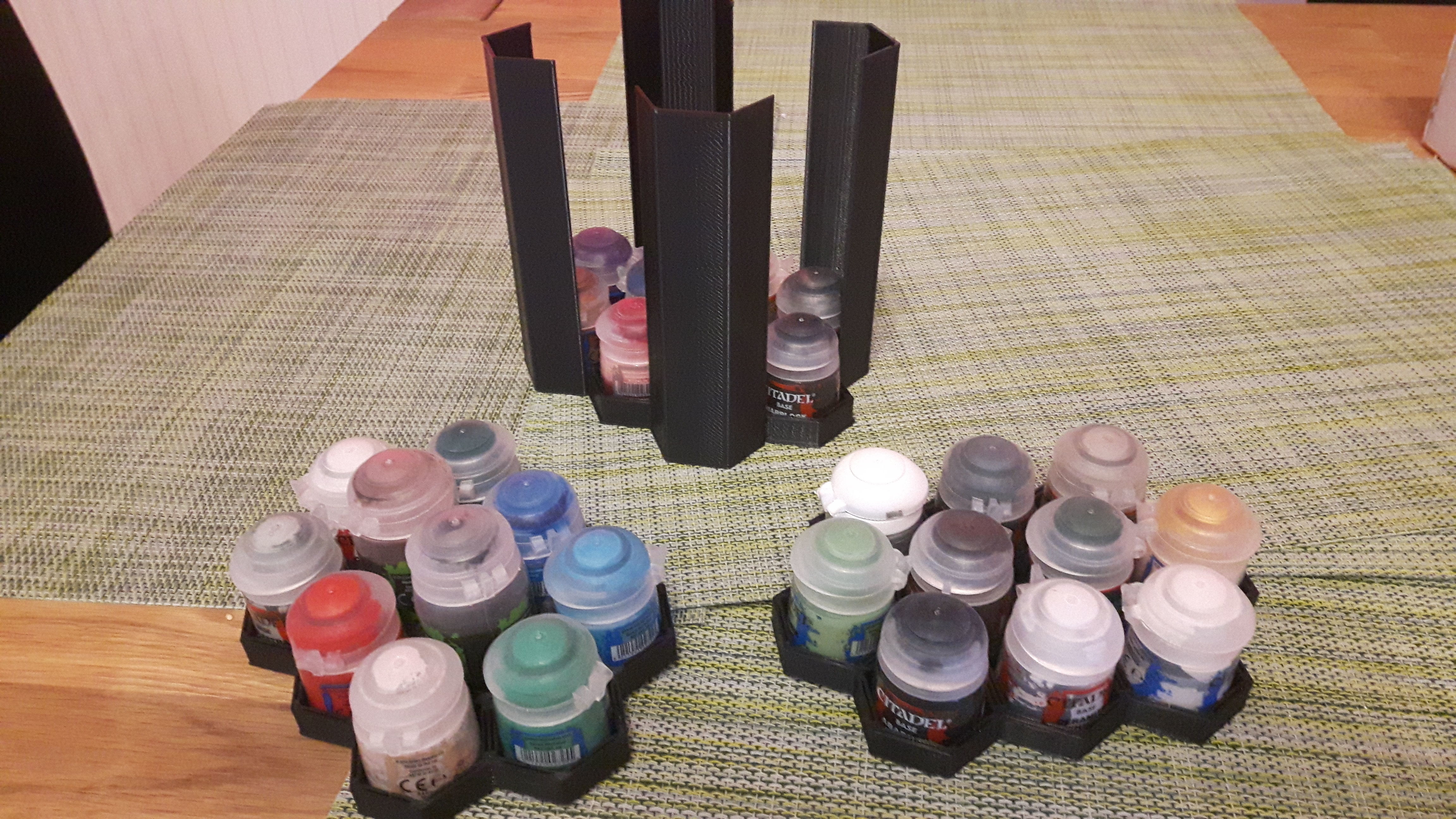 Citadel Paint Pot Holder and Storage 3D model 3D printable CGTrader