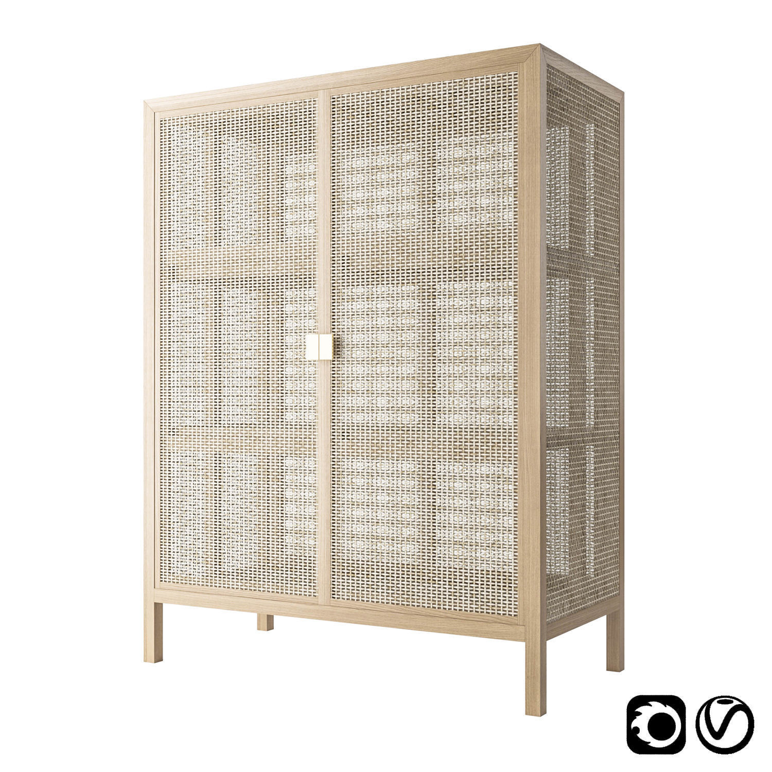 3d Rattan Ikea Stockholm Wicker Chest Of Drawer Cgtrader