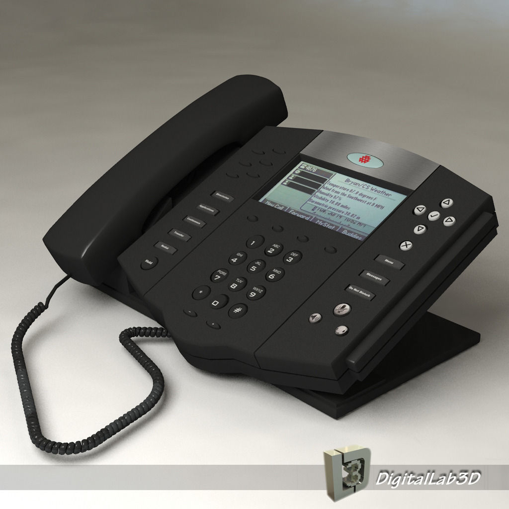 Polycom 3D Model MAX OBJ 3DS FBX C4D LWO LW LWS - CGTrader.com