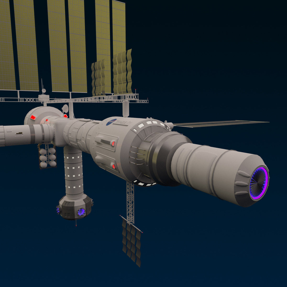 Space Station 3D model CGTrader
