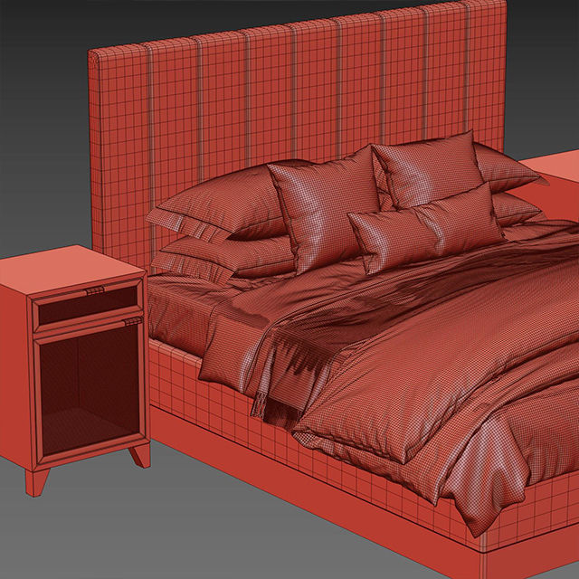 bed studio mcgee 3D model CGTrader