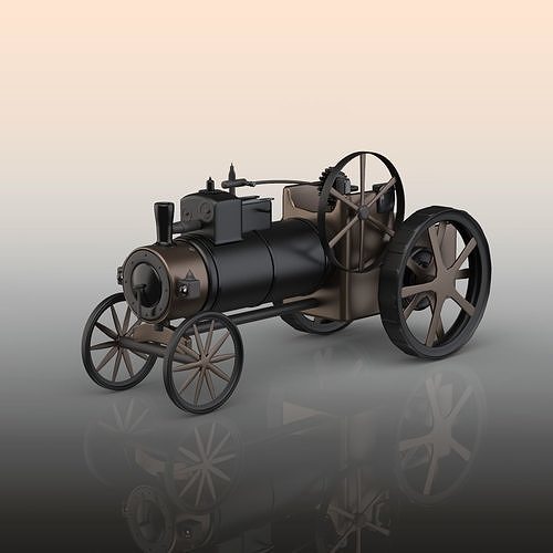 Vintage tractor  3D model