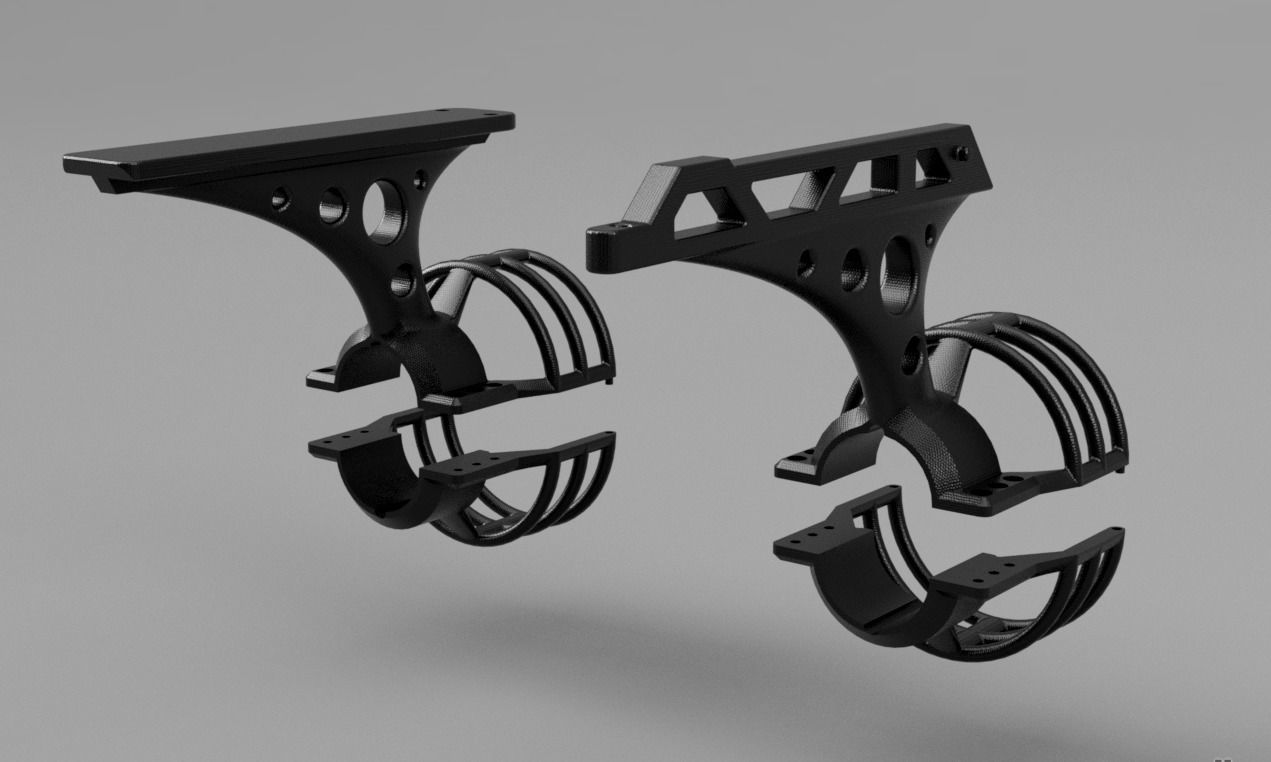 Paddleboard Thruster Bracket 3D model 3D printable CGTrader