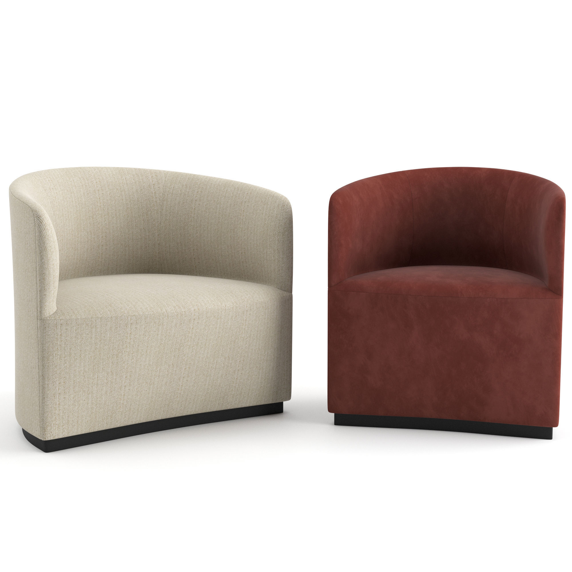 Tearoom Club Chair And Lounge Chair By Menu 3d Model