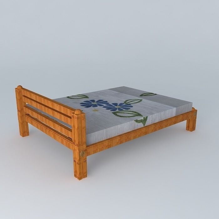 traditional wooden cot