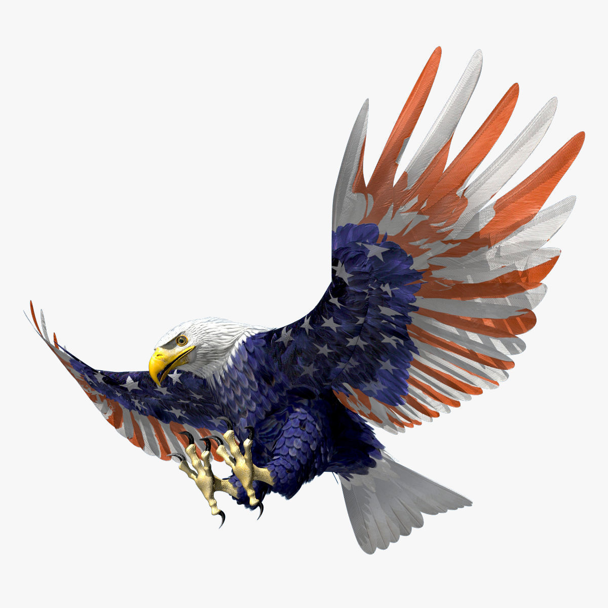 Bald Eagle 2 Stars And Stripes
