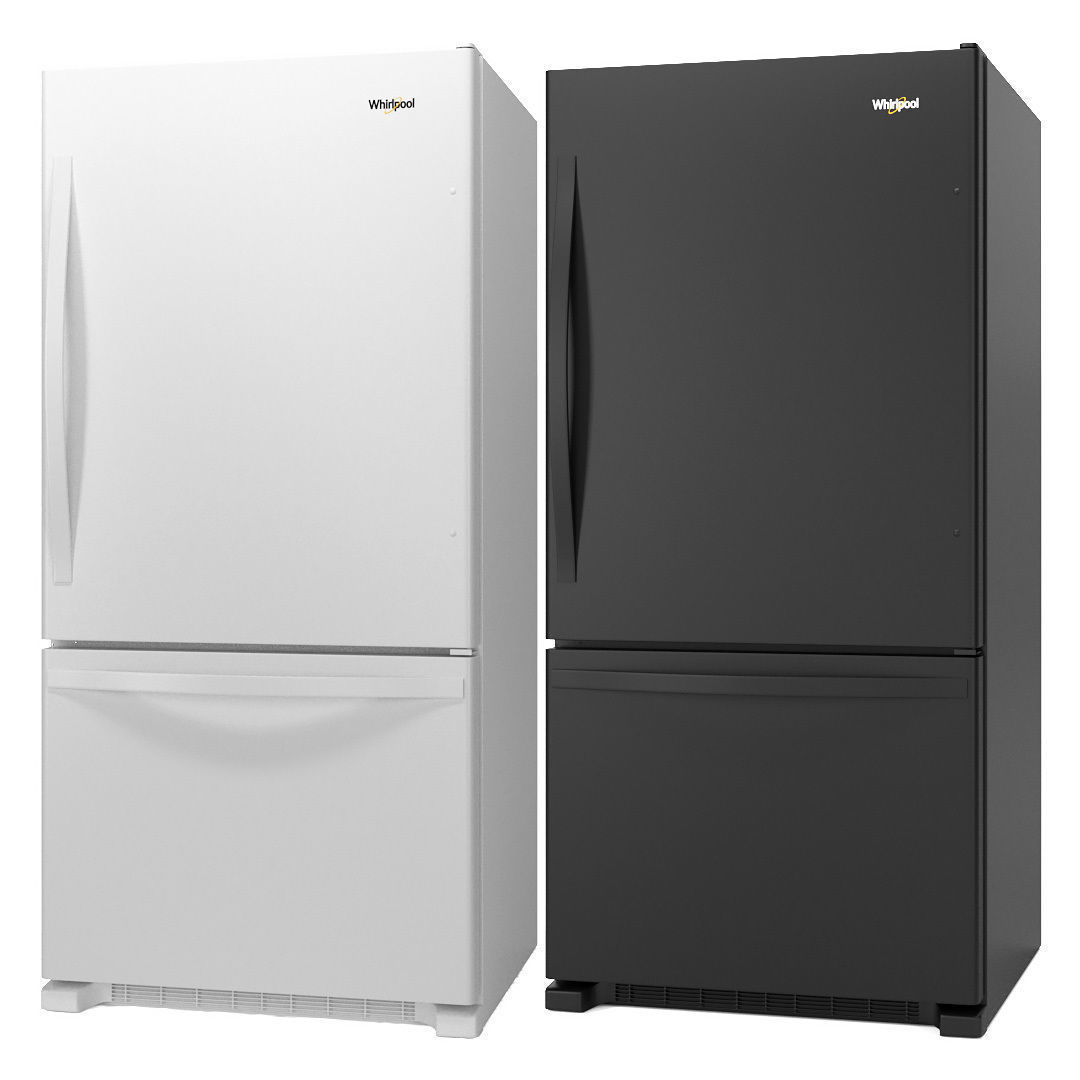 33 Inch Wide Refrigerator Bottom Freezer Whirlpool 33-inches wide Bottom-Freezer Refrigerator 3D model | CGTrader