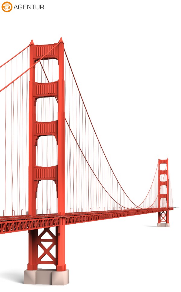 Golden Gate Bridge San Francisco 3d Building Models Model