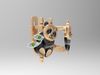 Baby panda earrings 3D model 3D printable | CGTrader