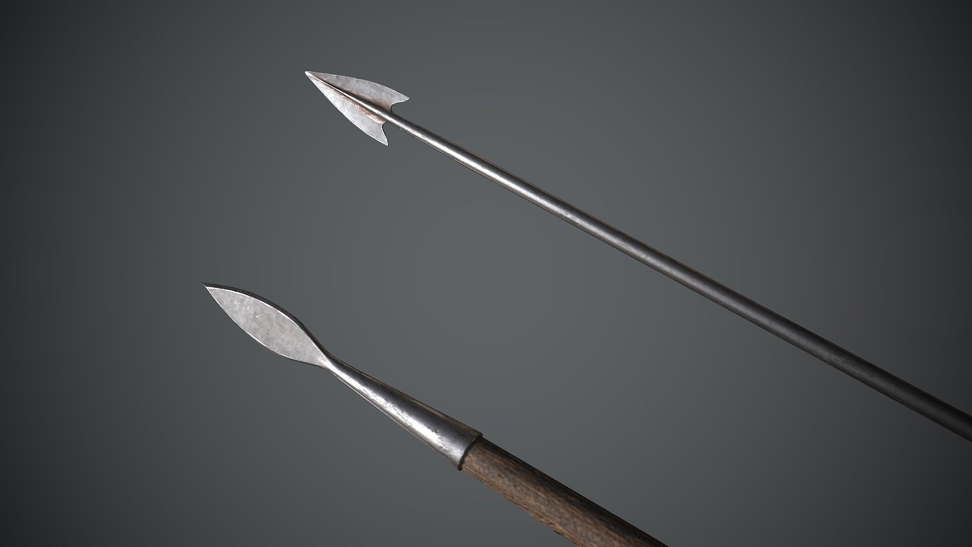 Javelin Medieval free VR / AR / lowpoly 3D model CGTrader