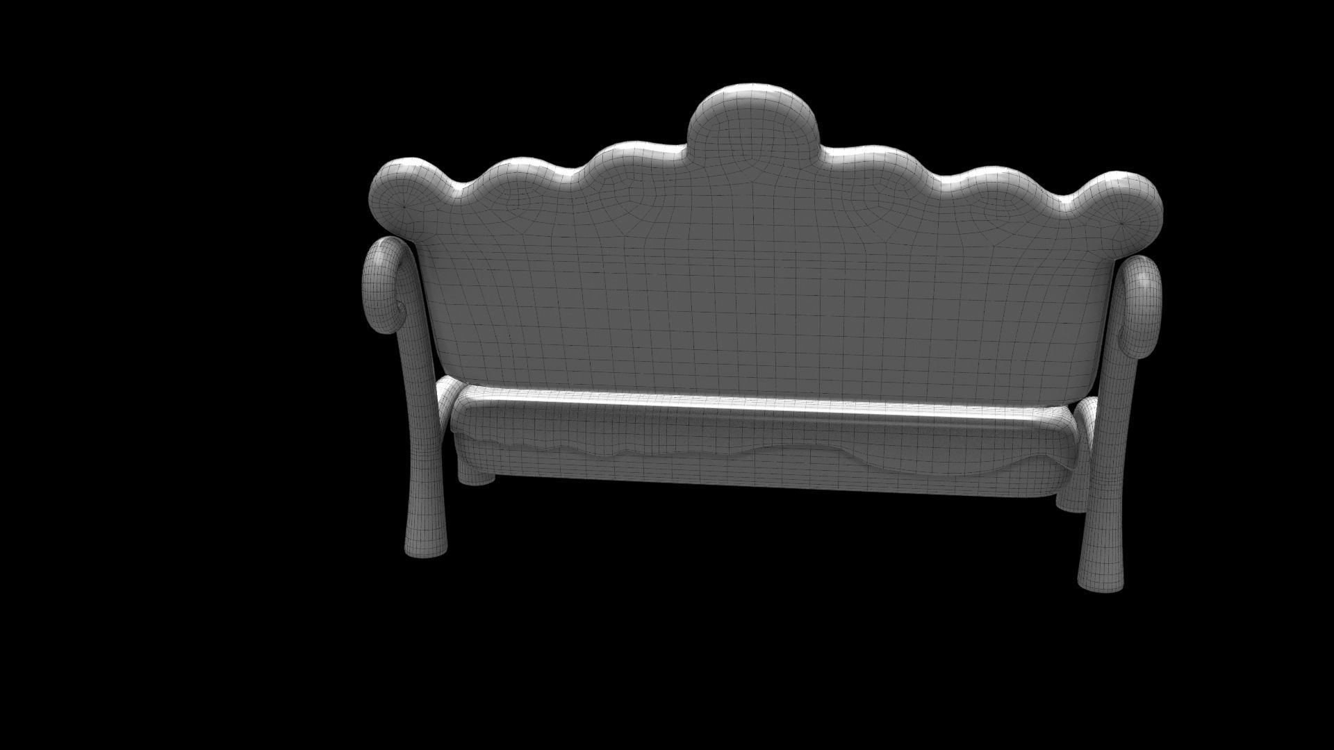 Gingerbread bench inspired by Gingerbread house fairytale 3D model ...