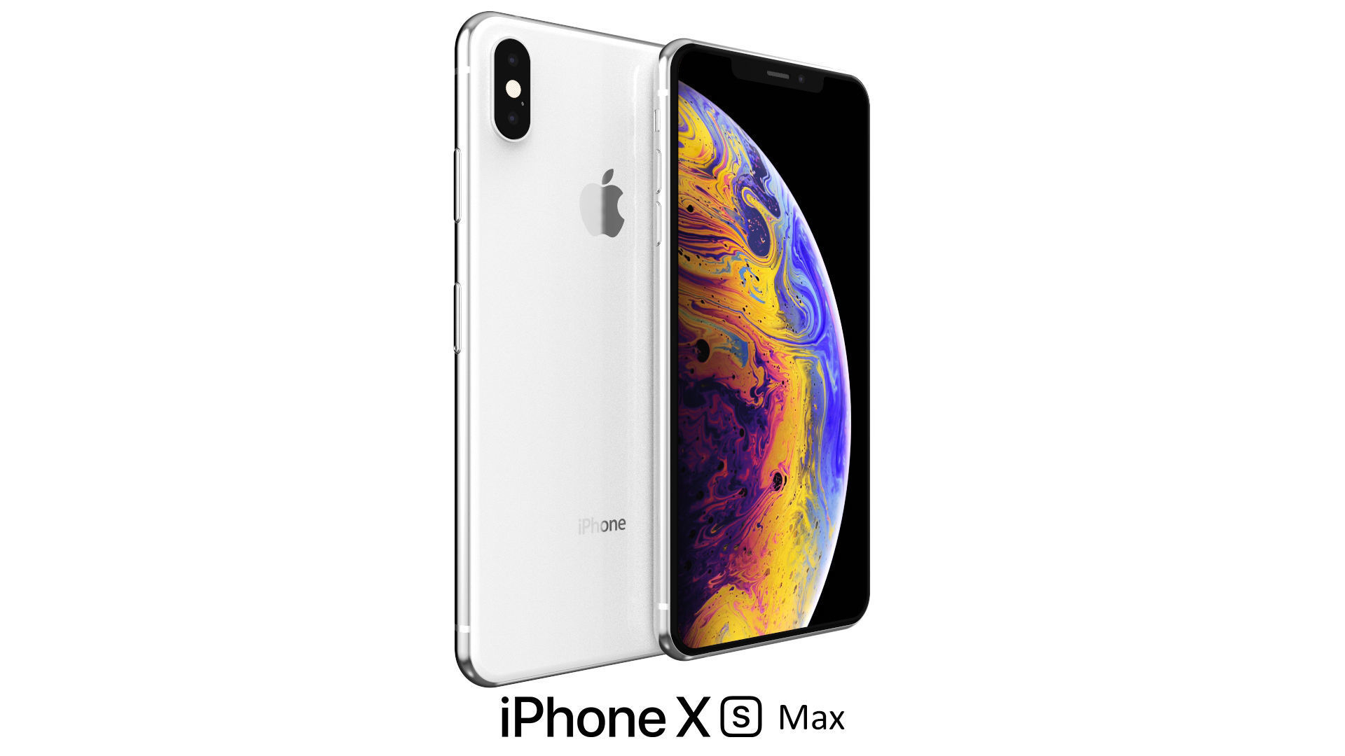 Apple iPhone XS Max White 3D model | CGTrader