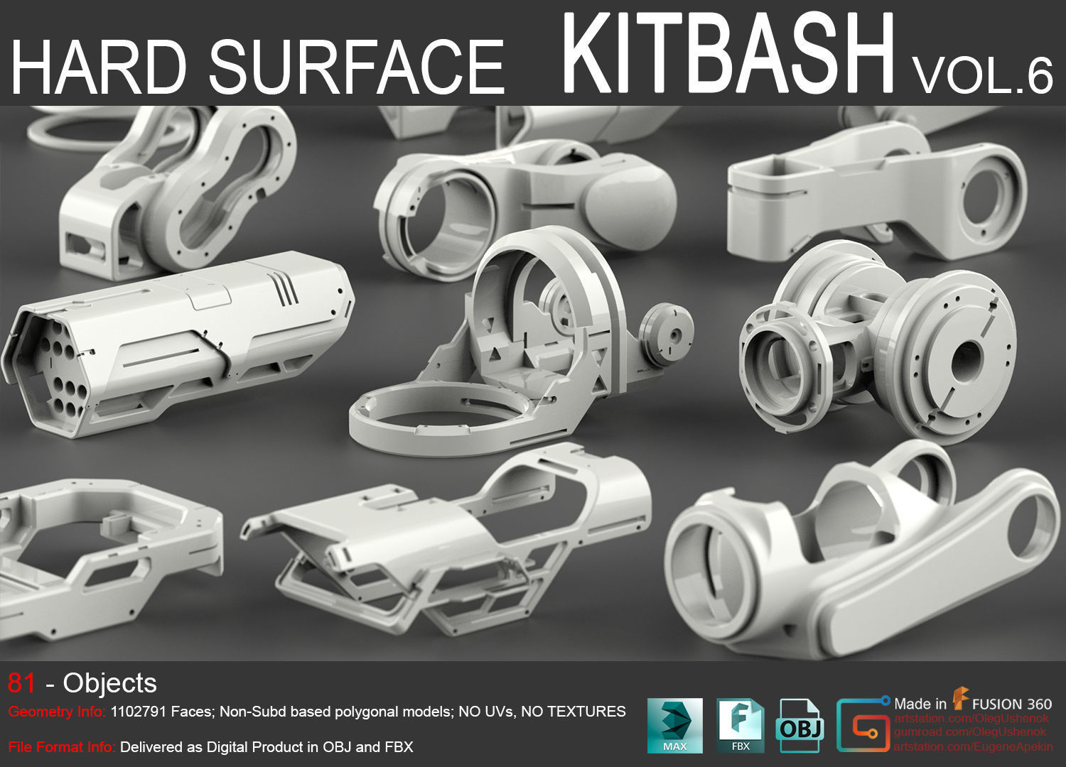 Hard Surface KitBash Vol 6