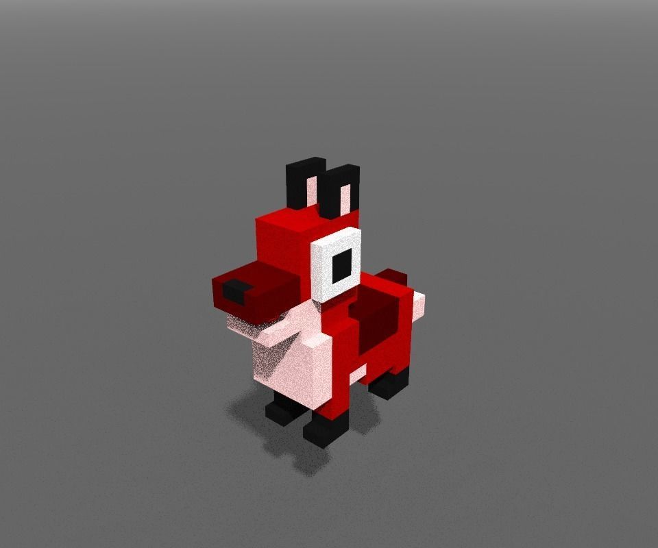 Voxel Fox Cub