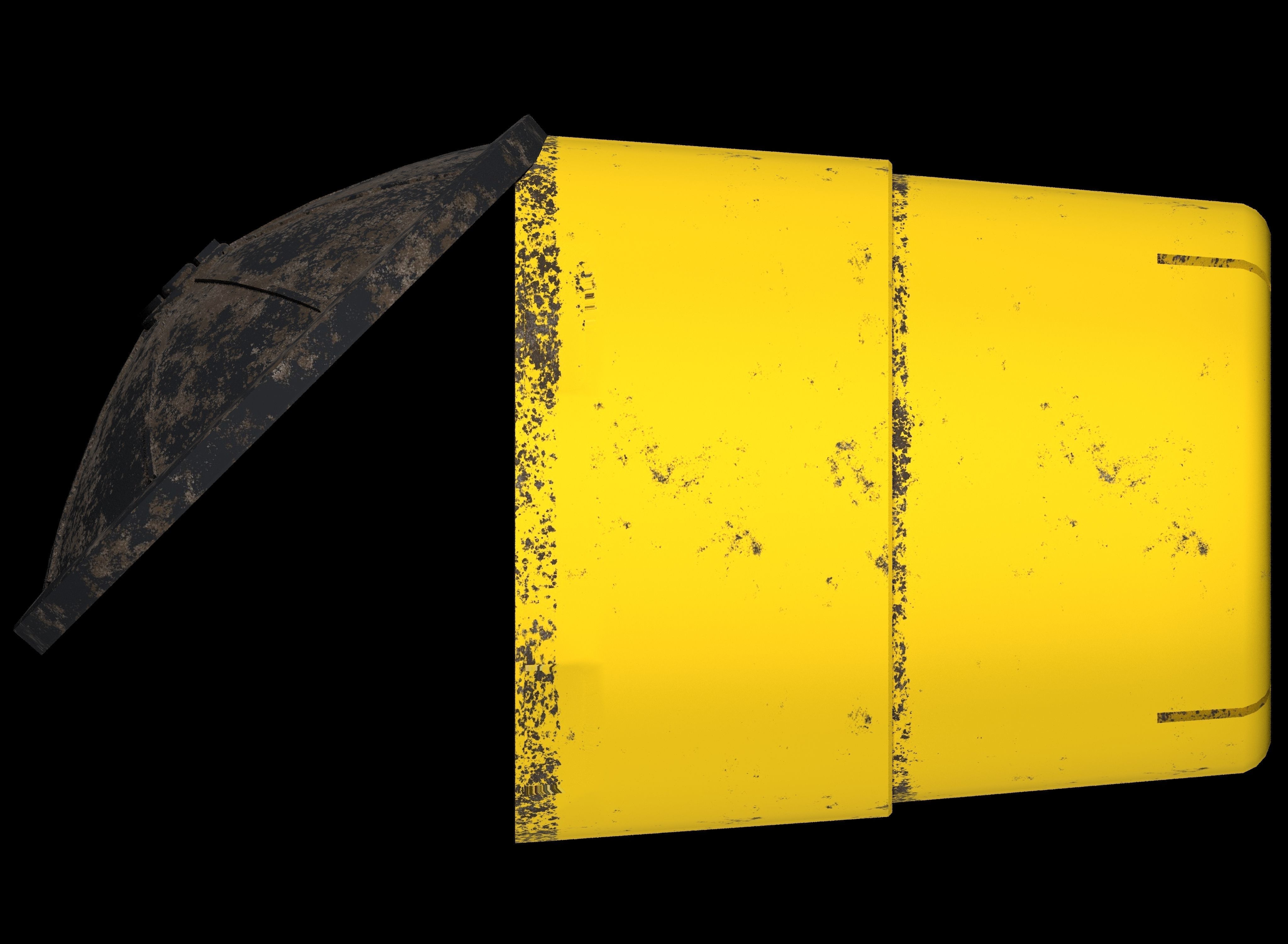 3D model Crash Barrel VR / AR / low-poly | CGTrader