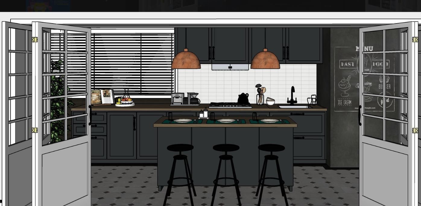 Kitchen Cabinet Design 3d 3D model | CGTrader