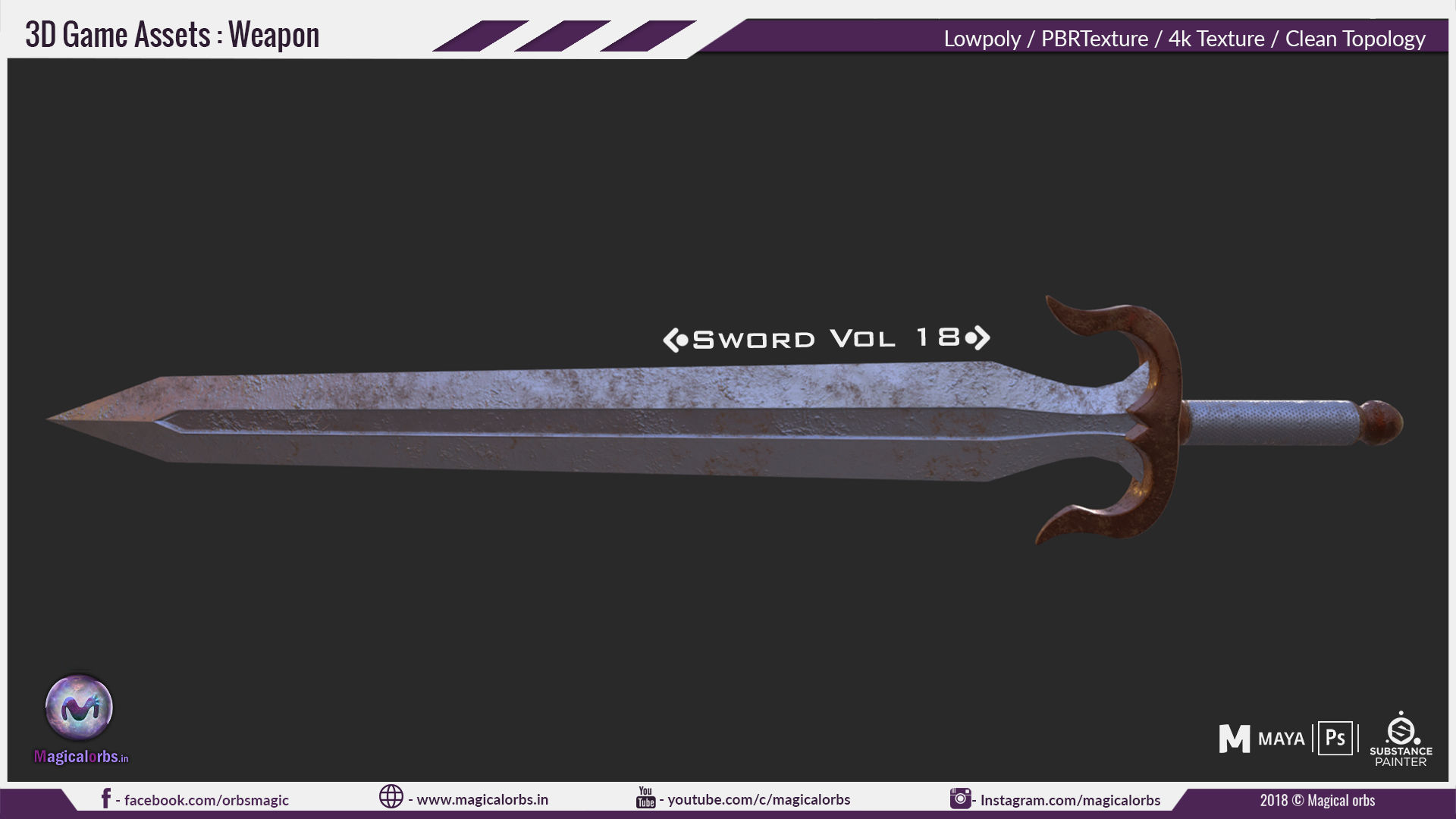 Sword Vol 18 Low-poly 3D model