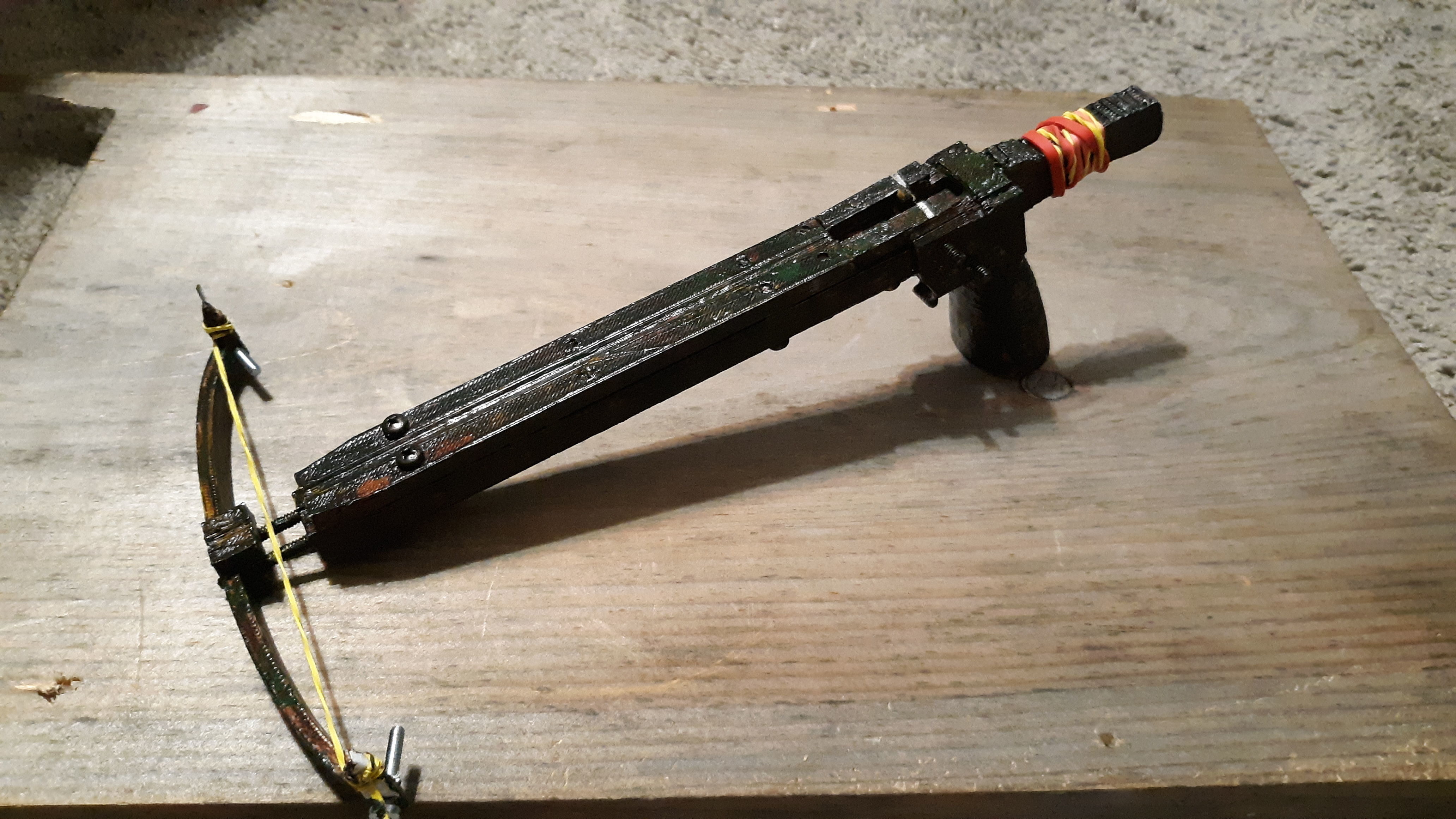 Working Miniature 3D Printed Crossobow