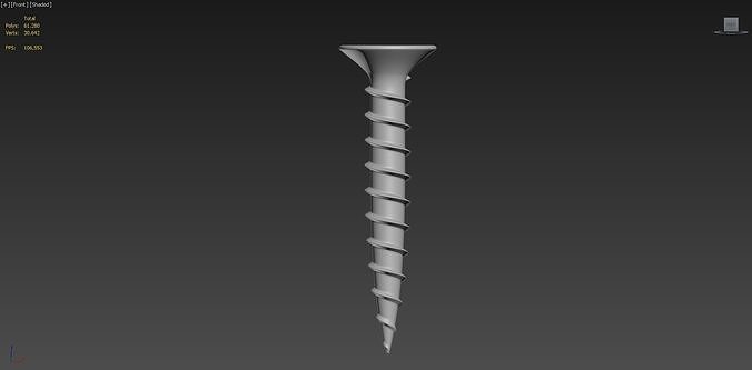 Screw 3D print model 3D model 3D printable | CGTrader